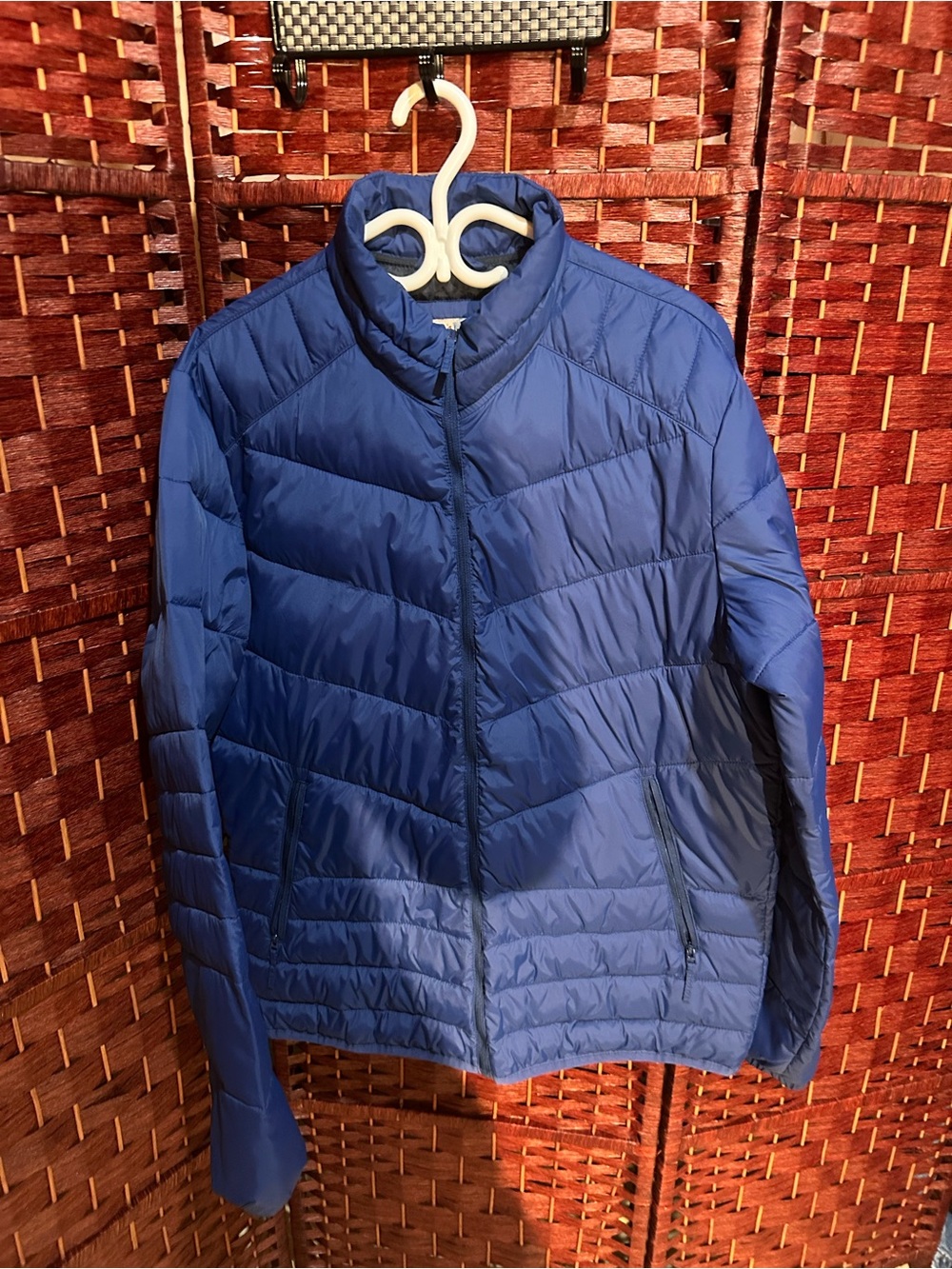Jack & Jones Men's Royal Blue Quilted Puffer Jacket